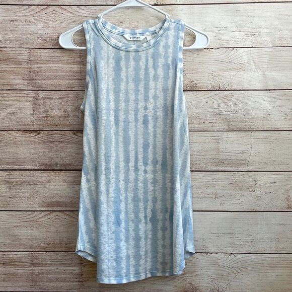 ATHLETA‎ TANK TOP IN BLUE TIE DYE - Picture 1 of 5